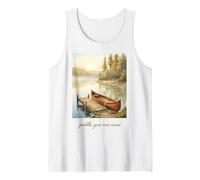 Lake Canoe Adventure Nature Wilderness Explorer Outdoor Tank Top