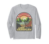Lake Champlain - Home of Champ Retro Long Sleeve T-Shirt