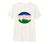 Lake Champlain Retro Nature Vacation Souvenir Design Premium T-Shirt