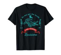 Lake Charles Louisiana Alligator Do Not Pet The Locals Funny T-Shirt
