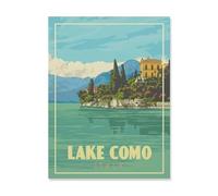 Lake Como Italy，Jigsaw Puzzles Puzzles for Adults Kids. 1000 Piece Impossible Challenge Toy Educational Game Home Decoration for Adults& Kids Age 14 Years Up 1000pcs（75x50cm）-HO3