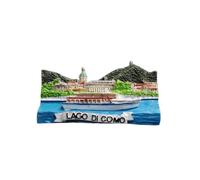 Lake Como Italy Refrigerator Magnet Travel Souvenir Fridge Decoration 3D Magnetic Sticker Hand Painted Craft Collection