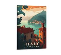 Lake Como Italy Vintage Travel Posters Landscape 08x12inch(20x30cm) Wall Art Picture Print Canvas Art Poster Modern Family Bedroom Decor Posters