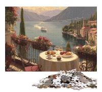 Lake Como, Italy Wooden Jigsaw Puzzles Adults Fun 300 Pieces Education Game Decoration Stress Relief Toy Intellectual Game Relaxation And Intelligence 300pcs (40x28cm)