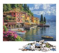 Lake Como, Italy Wooden Jigsaw Puzzles for Adults Fun 300 Pieces Education Game Decoration Toy Intellectual Game Stress Relief Relaxation And Intelligence 300pcs (40x28cm)
