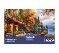 Lake Como Jigsaw Puzzles Puzzle for Adults Kids. 1000 Piece Whimsical Challenge Toy Educational Games Home Decoration for Educational Games Gifts 38x26cm/1000pcs
