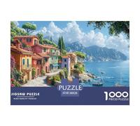 Lake Como Jigsaw Puzzles Puzzles for Adults Kids. 1000 Piece Impossible Challenge Toy Educational Game Home Decoration for Educational Games Gifts 38x26cm/1000pcs
