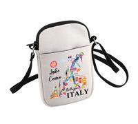 Lake Como Map Crossbody Bag Bellagio Travel Gift Lake Como Bellagio Italy Small Sling Bag Gift For Traveler, White