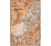 Lake Como Map Journal: Vintage 1893 Map of Lake Como Notebook(6"x9" Blank Lined Journal, 200 pages)
