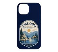 Lake Como Summer Society Italy Vintage Emblem Case for iPhone 14
