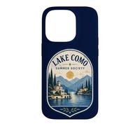 Lake Como Summer Society Italy Vintage Emblem Case for iPhone 14 Pro