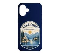 Lake Como Summer Society Italy Vintage Emblem Case for iPhone 16