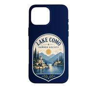 Lake Como Summer Society Italy Vintage Emblem Case for iPhone 16 Pro Max