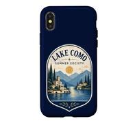 Lake Como Summer Society Italy Vintage Emblem Case for iPhone X/XS