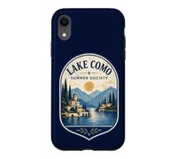 Lake Como Summer Society Italy Vintage Emblem Case for iPhone XR