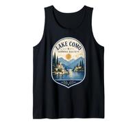 Lake Como Summer Society Italy Vintage Emblem Tank Top