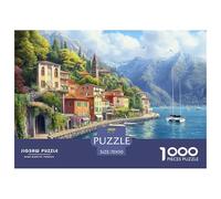 Lake Como1000Pieces JigsawPuzzlelandscape KidsforAdult Colourful Brainteasing Age12+byth ThemeFlowersandBirds Uncover The Puzzle 70x50cm/1000pcs