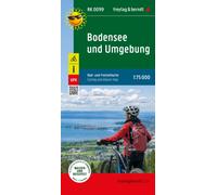 Lake Constance and the surrounding area, Road map 1:75.000, : Cycling & Leisure Map RK0099