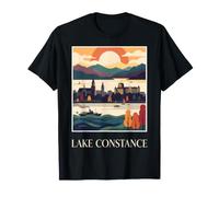 Lake Constance Germany Switzerland Austria Vintage Travel T-Shirt