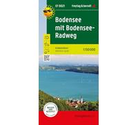 Lake Constance with Lake Constance cycle path, adventure guide 1:200,000, freytag & berndt, EF 0021: Freizeitkarte mit touristischen Infos auf Rückseite, wetterfest und reißfest.