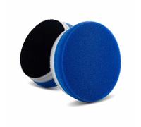 Lake Country HDO Blue Heavy Polishing Pad - Quick Cut, Safe for All Paint & Finishes, Removes Defects, Enhances Surface Shine - Heavy Duty Orbital Pad for Buffing, Polishing & Finishing (2 Pack, 3.5")