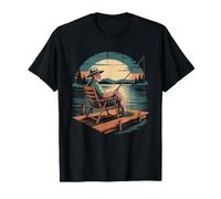 Lake Dad Fish Water Ripple Graphic Nature Man Summer Outdoor T-Shirt