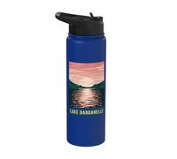 Lake Dardanelle Tranquil Sunset Reflection Stainless Steel Insulated Water Bottle