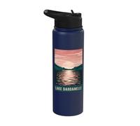 Lake Dardanelle Tranquil Sunset Reflection Stainless Steel Insulated Water Bottle