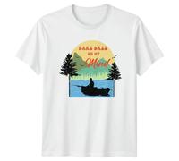 Lake Daze On My Mind Lake Life Outdoors Mens T-Shirt Womens Tee Graphic Unisex Top A Thoughtful Selection for Those who Love Fishing and Nature XL White