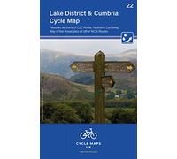 Lake District & Cumbria Cycle Map 22 (Cycle Maps UK): Features sections of the C2C Route, Hadrians Wall, .....
