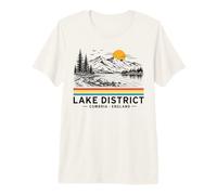 Lake District Cumbria Vintage Nature Gift Premium T-Shirt