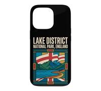 Lake District England Flag Mountains Lake Vintage Art Case for iPhone 13 Pro