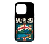 Lake District England Flag Mountains Lake Vintage Art Case for iPhone 15 Pro