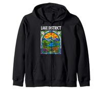 Lake District England Scenic Landscape Gift Zip Hoodie