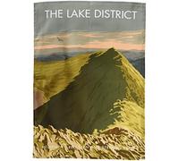Lake District - Helvellyn (Red Tarn and Striding Edge) tea towel