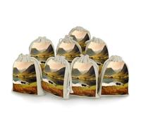 Lake District National Park 8 PCS Muslin Bags with Drawstring Sachet Bags Empty Small Cotton Drawstring Bag Muslin Reusable & Washable Cotton Bag for Herb Spice Candy Soap Jewelry Wedding Gift Pouches