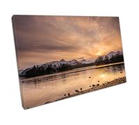 Lake District National Park Catbells above Derwent Water Cumbria Canvas Wall Art Print On Canvas Picture For Home Office Decor 30x20cm (12x8In)