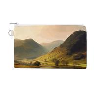 Lake District National Park Coin Purses with Zipper, Personalized Zero Wallet for Shopping, Small Makeup Pouches Bag for Travel, Card Organizer Case, Portable Canvas Change Purses