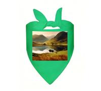 Lake District National Park Dog Bandanas Triangle Dog Scarf Soft Bibs Kerchief for Small Medium Large Pets, Stylish Handkerchief Adjustable Pet Bandana for Birthday, Wedding, Party