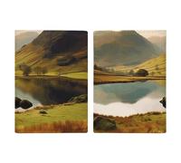 Lake District National Park Passport Holder with Card And Ticket Slot, PU Leather Passport Case Easy Access, Travel Essentials Document Organizer Waterproof Travel Wallet for Men Women