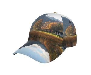 Lake District National Park Pattern Baseball Cap Unisex Adjustable Baseball Hats for Sports Outdoor Black, Black, One size