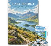 Lake District NationalPark Wooden Puzzle, Picture Jigsaw, 1000 Pieces | During puzzle time: Puzzle for Adults: screen-free home activity at your own pace.