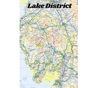 Lake District Notebook: 120 page lined 6"x9" white pages. Ordnance Survey Map on front and back cover. Great gift idea for someone who loves the outdoors, walking, and exploring.