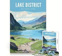 Lake District Ntl Park Teenagers Puzzles 1000 Piece Jigsaws Logical Think Easy Enjoyment Seamless Lock Seasonal Gift size 50x75cm