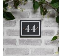 Lake District Slate Square house number with border