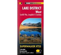 Lake District West: Scafell Pike, Langdale & Coniston Superwalker 1:25 000