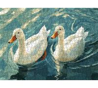 Lake Duck Puzzle - 3000 Piece Jigsaw Puzzles for Adults - The Back Features Printed Letter Guides - and The Pieces fit Together Snugly - Wooden Puzzles for Adults - Gifts Family 48.0 X 31.9 Inch s7h-1