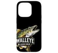 Lake Erie Walleye Fishing Design Great Lakes Angler Case for iPhone 14 Pro