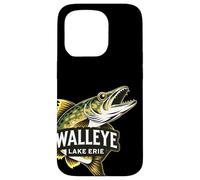 Lake Erie Walleye Fishing Design Great Lakes Angler Case for iPhone 15 Pro