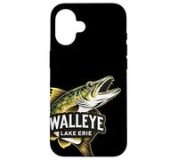 Lake Erie Walleye Fishing Design Great Lakes Angler Case for iPhone 16